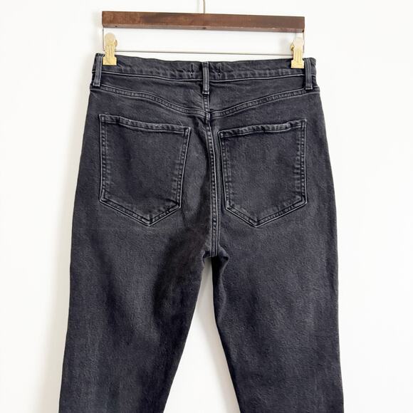 AGOLDE High Rise Riley Straight Leg Jeans Black 29 - Picture 9 of 12